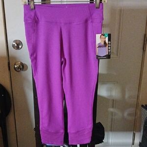 Avia Fuchsia Studio Capri Leggings Size Large 10-12